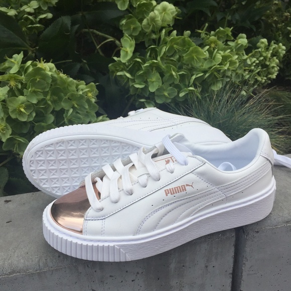 puma platform rose gold